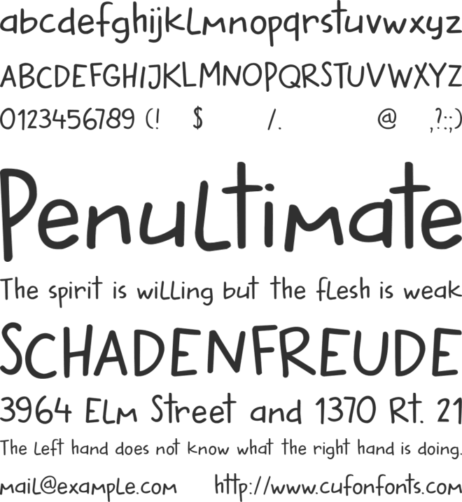DK Buttered Toast font preview