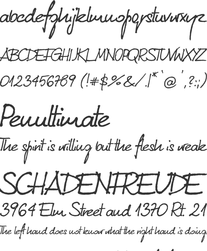 Kuba Reczny Neue font preview