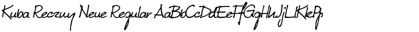 Kuba Reczny Neue Regular font
