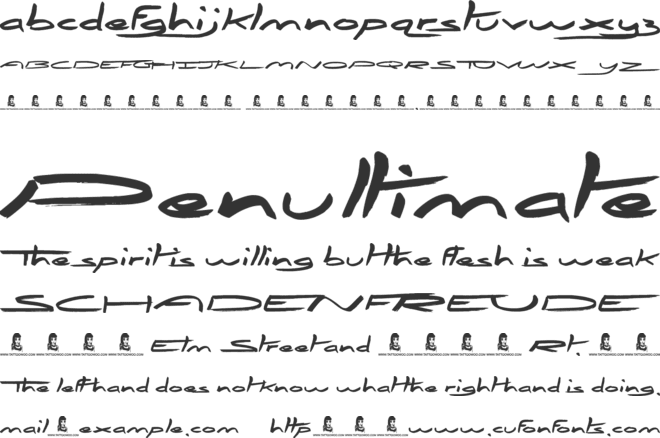 Abrahams Wish font preview