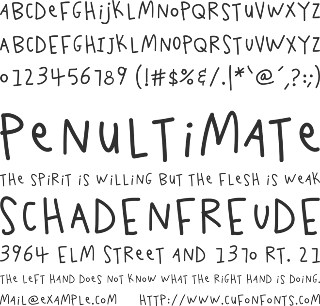K26ScribbleScrawl font preview