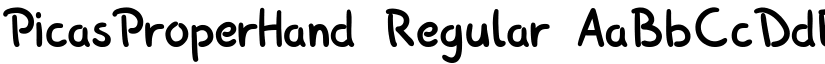 PicasProperHand font download
