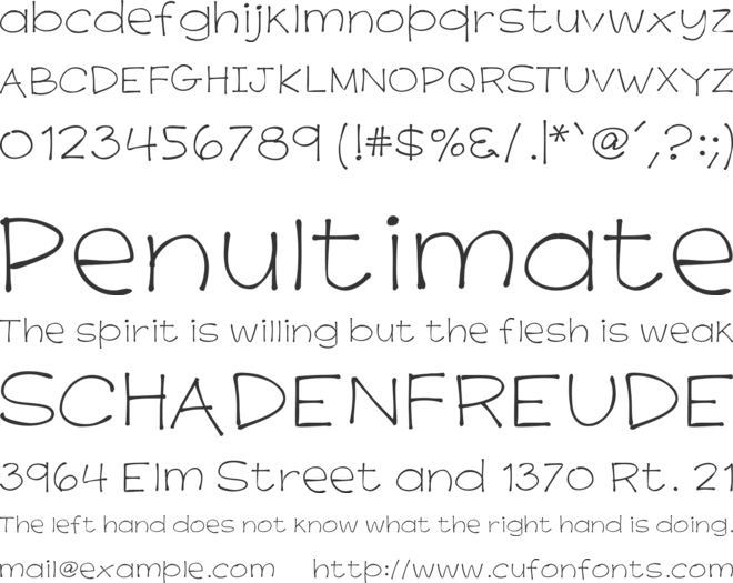 K26PrimrosePeach font preview