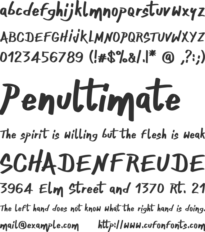 ONEFINGER_CRE font preview