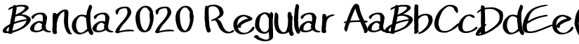 Banda2020 font download