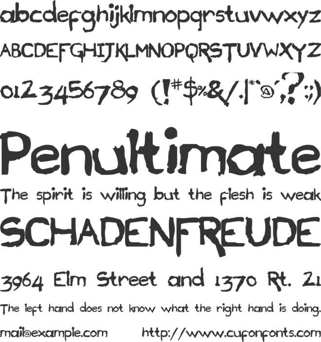 Draconian font preview