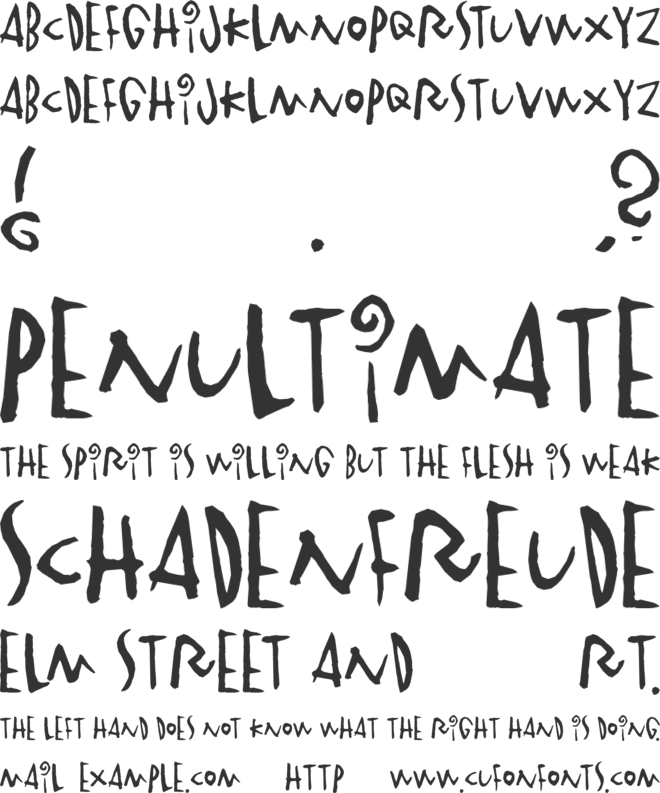 Vinterstad font preview