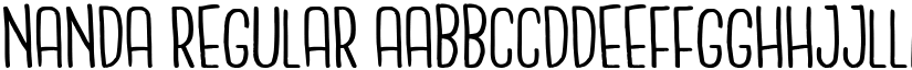 NANDA Regular font