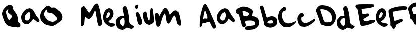 QaO Medium font