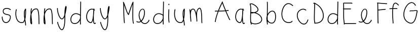 sunnyday Medium font