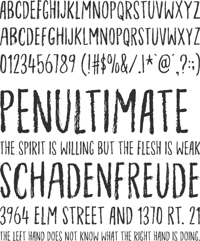 Ordinary Guy DEMO font preview