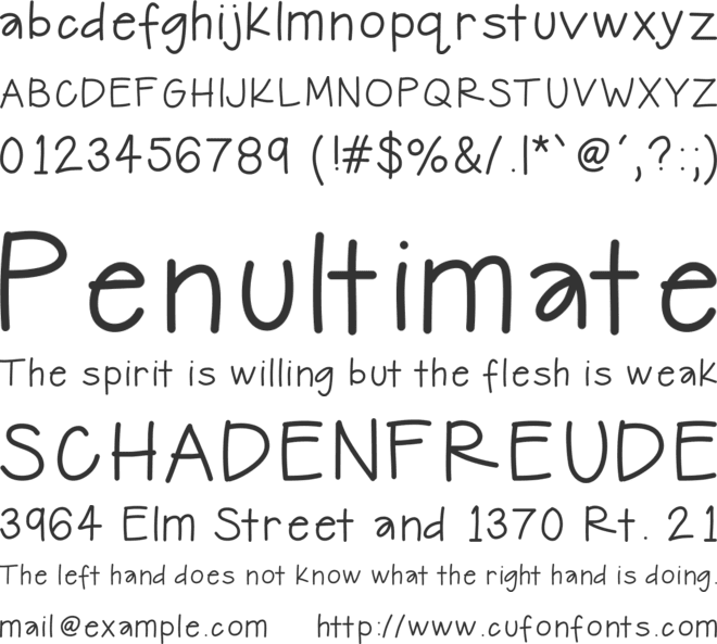 HelloJourney font preview