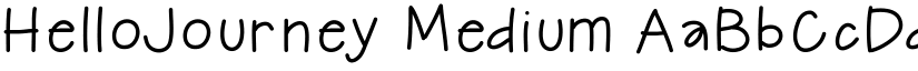 HelloJourney Medium font