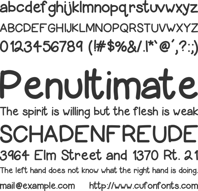 HelloLori font preview