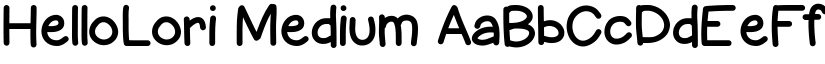 HelloLori Medium font
