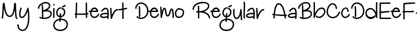My Big Heart Demo Regular font