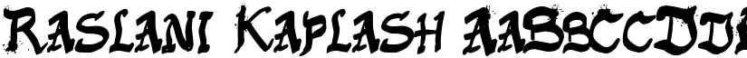 Raslani Kaplash font download