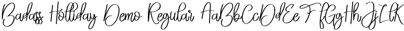 Badass Holliday Demo font download