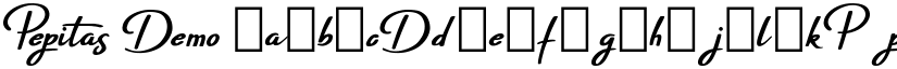 Pepitas Demo font