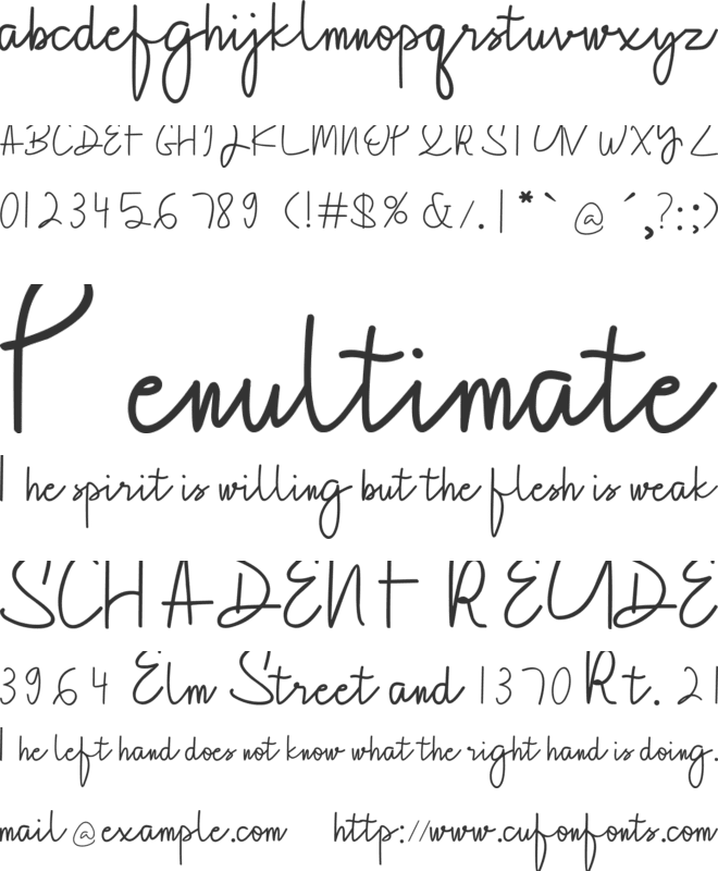 Sevilla font preview