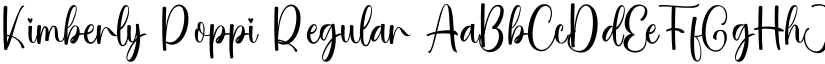 Kimberly Poppi Regular font