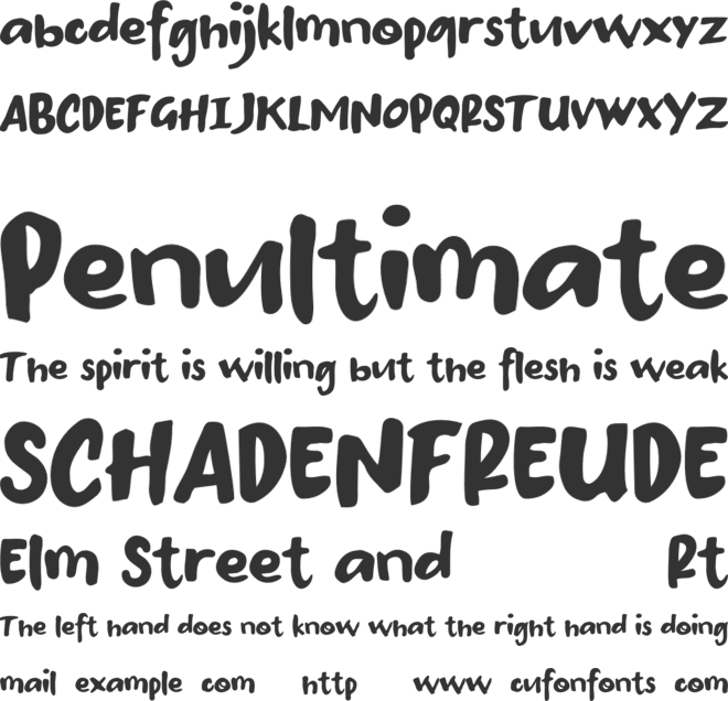 Botanville La Mess font preview