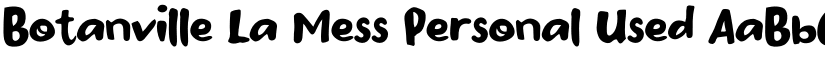 Botanville La Mess Personal Used font