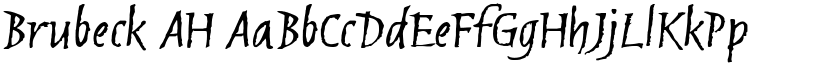 Brubeck AH font