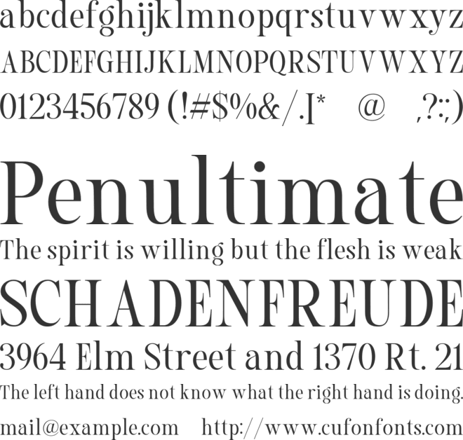 Mailton font preview