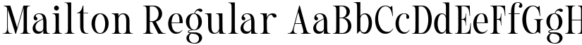 Mailton Regular font