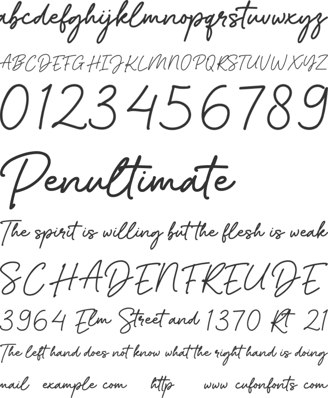 Last Beyond font preview