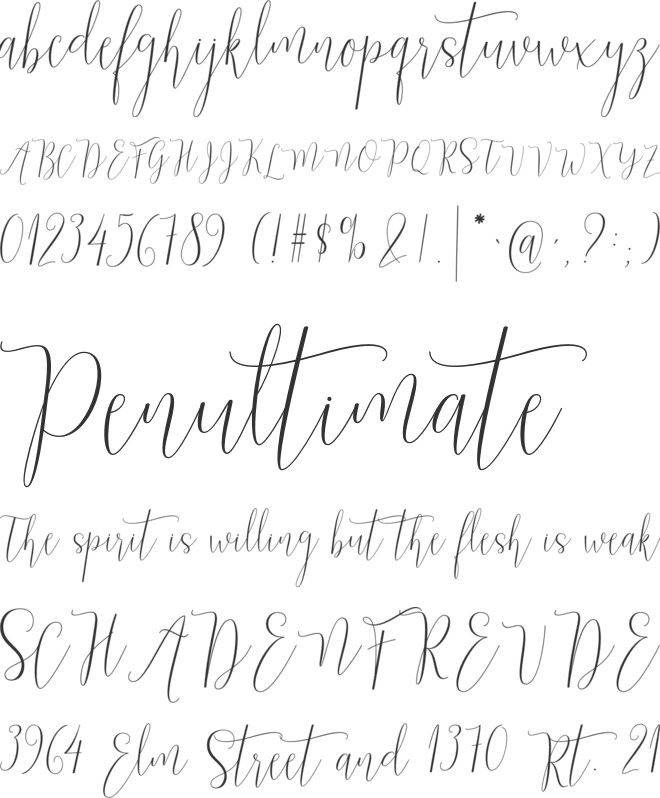 Martonisa font preview
