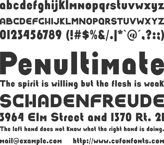 Fartos Benofa font preview