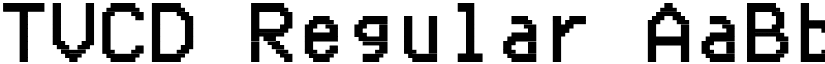 TVCD Regular font