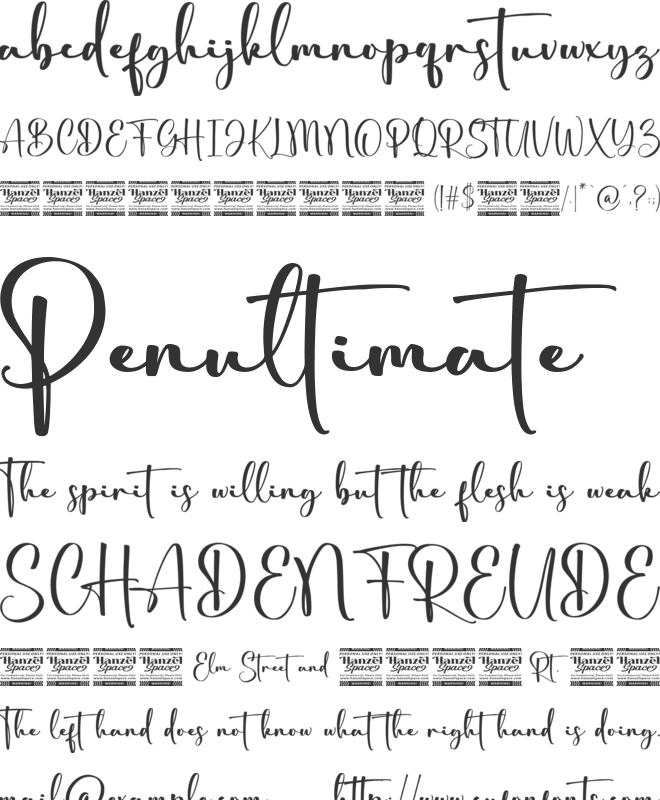 Airstone font preview