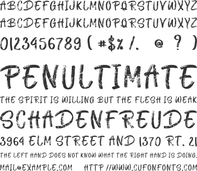 CAPITEN font preview