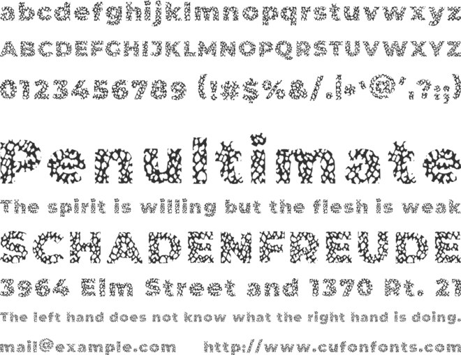 Habbit font preview