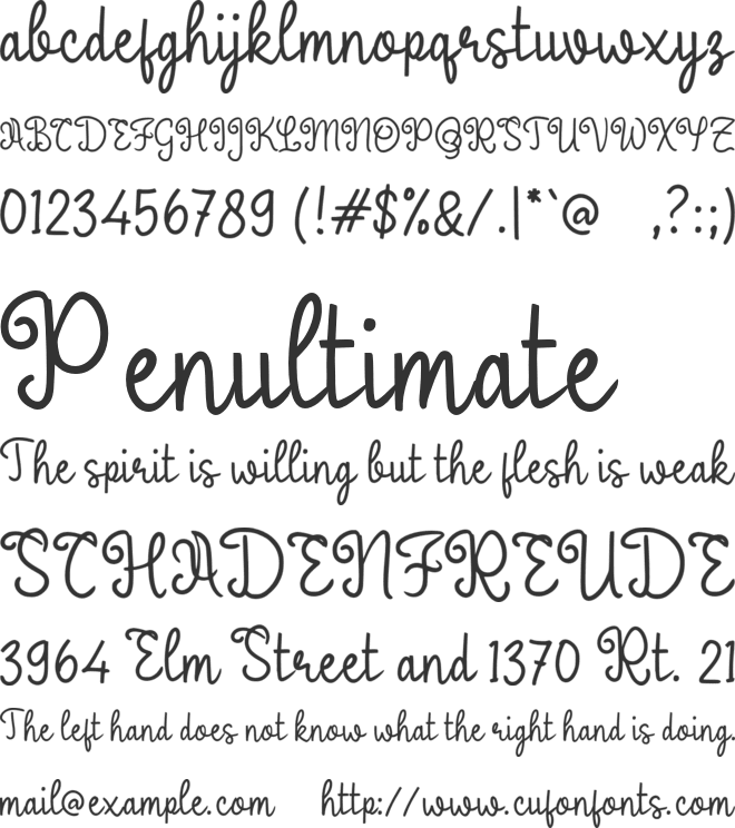 e Eid Fitri font preview