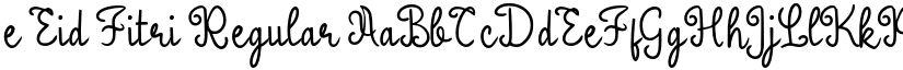 e Eid Fitri Regular font