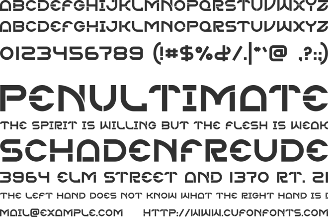 Overfield font preview