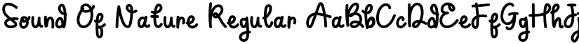 Sound Of Nature Regular font