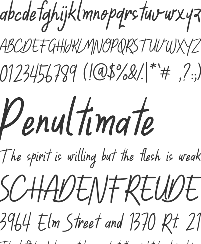 Casa Pinada font preview