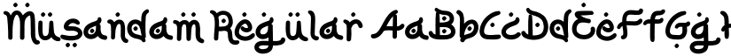 Musandam Regular font