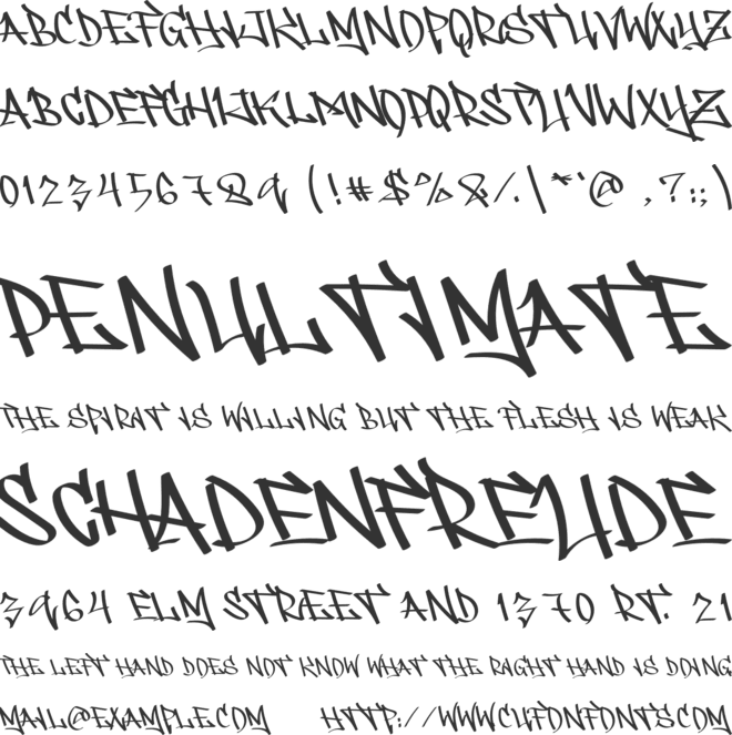 REBELIOUS font preview