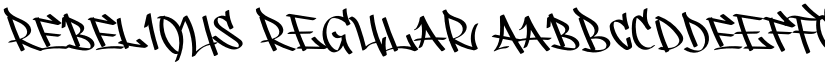 REBELIOUS Regular font
