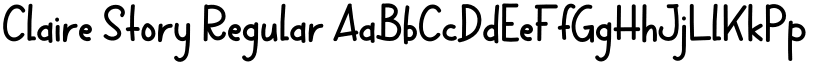 Claire Story Regular font