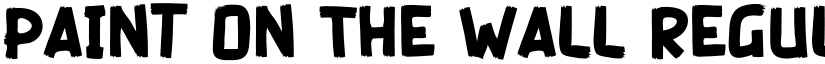Paint On The Wall Regular font