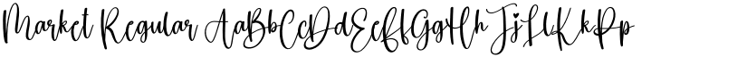 Market Regular font