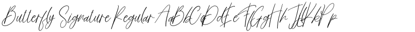 Butterfly Signature font download