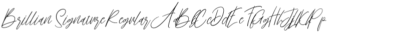 Brillian Signature Regular font
